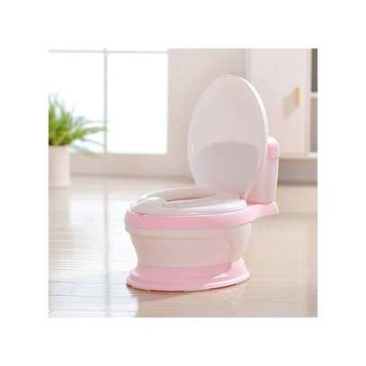 BABY POTTY TRAINING TOILET WITH COMFORTABLE BACKREST / SEAT image 1