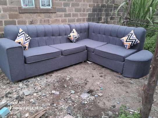 Corner grey 6seater sofa set on sale image 3