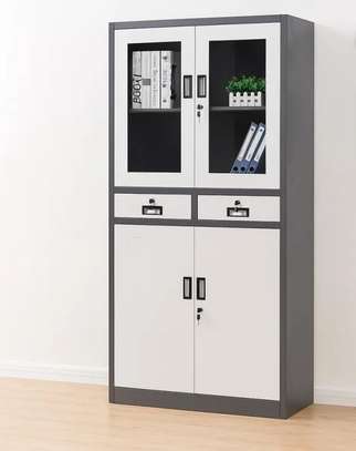 Office Cabinet: Dark Grey Metal Office Cabinet image 4