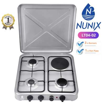 Nunix 3 gas +1 electric table top cooker image 2