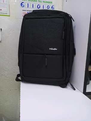 Durable black laptop bag image 1