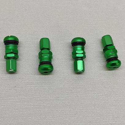 Car tire valve stem -green image 2