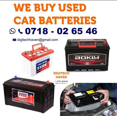 sell us your used car/solar  batteries image 1