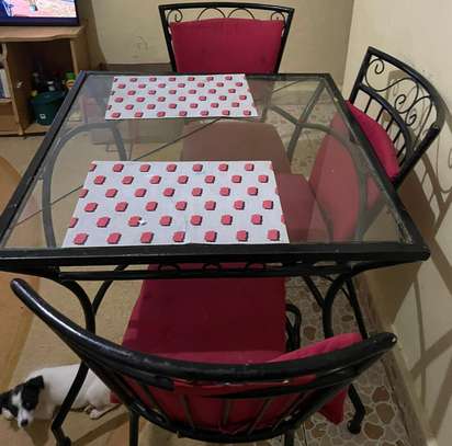 Dining set with 4 chairs image 2