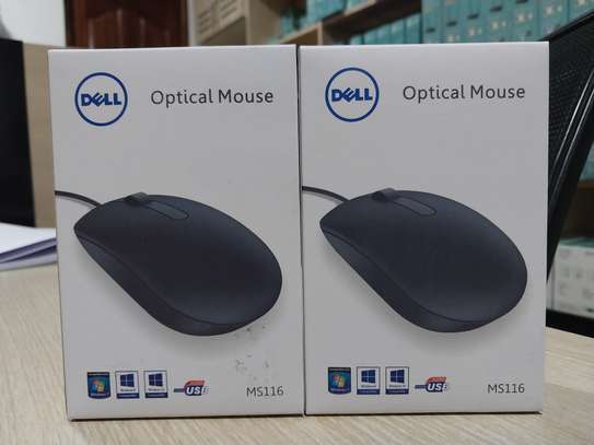 Dell MS116 Wired USB Optical Mouse in Black image 3