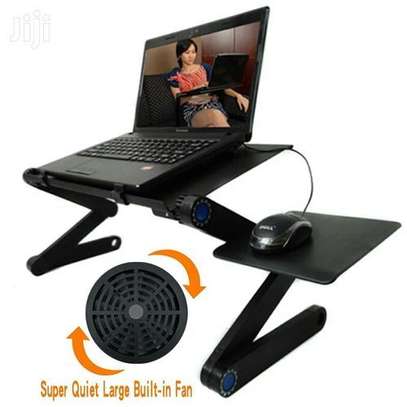 Laptop Stand - A Cooling Fan & Adjustable Folding image 1