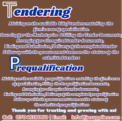 Tendering/tender prequalification services image 1