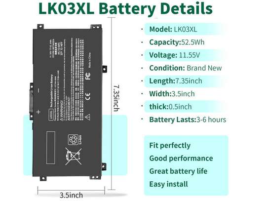 HP ENVY x360 15-cn0013nr battery- LK03XL image 3