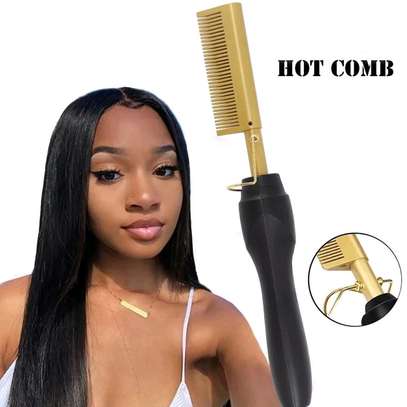 Electrical hair  straightening & curling hot comb image 3