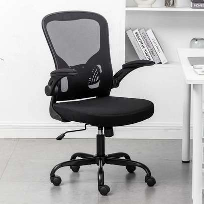 Office Chairs: Mesh Office Chair With Flip Arms image 5