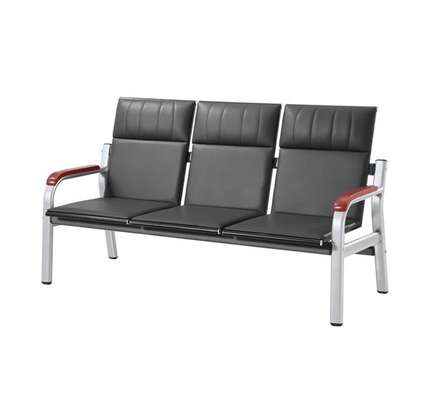 5 Seater Modern Leather Reception Living Room Sofa Set image 7