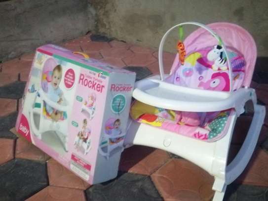 Toddler portable rocker.. Slightly used in perfect condition image 2