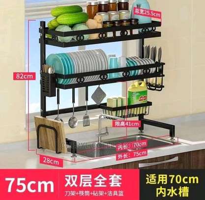 *Heavy Guage double layer over the sink rack image 4