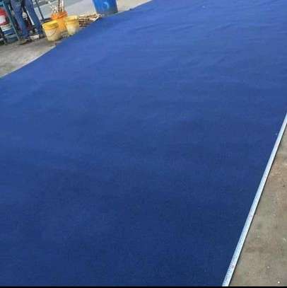 Blue wall to wall carpets:; image 1