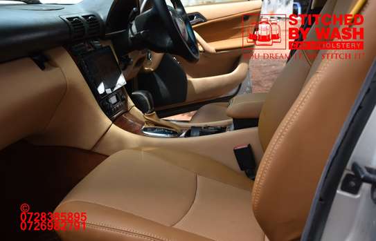 Mercedes c200 seat covers upholstery image 2