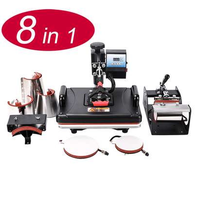 Multifunctional Combo 8 In 1 Heat Press Sublimation Machine image 1
