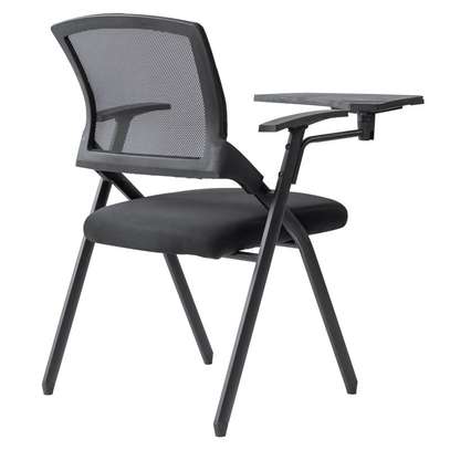 Office Chair : Foldable  Black Conference Office Chair image 2