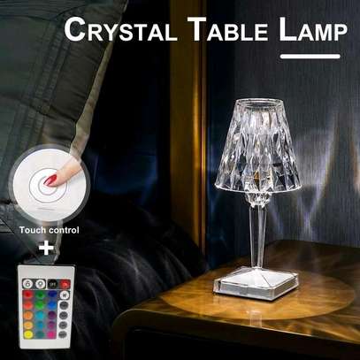 *Rechargeable Unique Diamond Table Lamp image 3