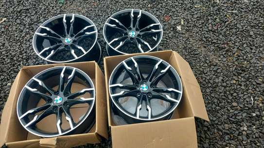 BMW alloy rims 18 Inch staggered silver grey colour image 4