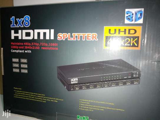 1 × 8 HDMI SPLITTER 1080p image 1