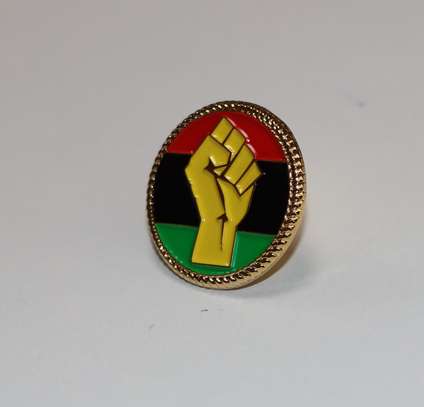 Pan Africa (gold) Lapel Pin Badge image 4