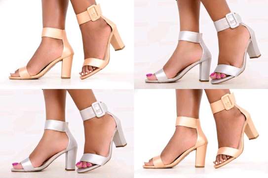 *Quality Latest Fashion Ladies Designer Straps Open Heel Shoes* image 1