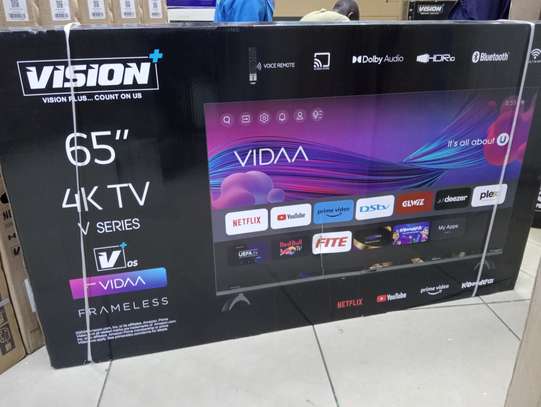 Vision 65" smart vidaa 4k frameless tv image 3