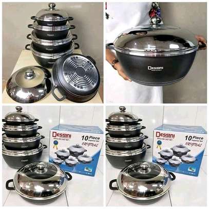 10pcs dessini anti scratch cookware set image 1