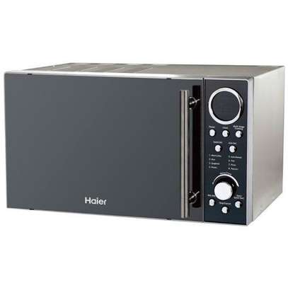 Haier Glass Microwave Oven 900W, 23L - Silver image 2