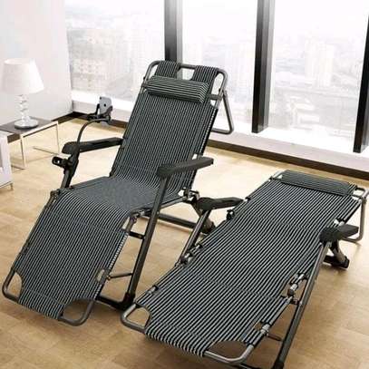 Foldable Outdoor Sun Loungers reclining chair Bed image 1