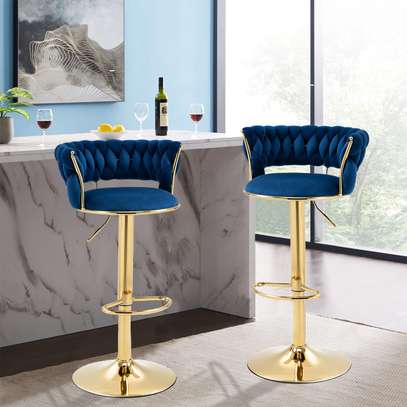 Gold Metal Swivel Barstool and Adjustable Height image 6