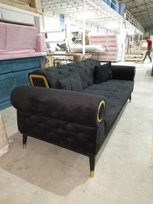 Black three seater sofa for sale in Kenya image 1