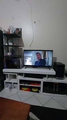 Used TV stand with lights image 1