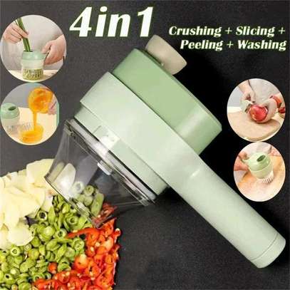 4 In 1 Handheld Electric Vegetable Cutter Set Slicer/CRL/frt image 1