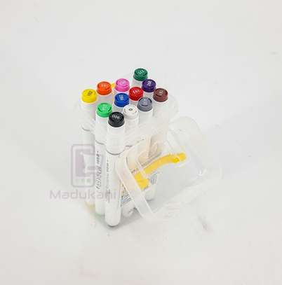12 Colors Double Tipped Art Markers in Carrying Case image 6