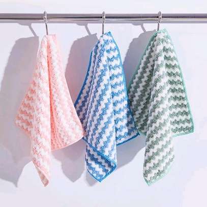 *4 Pcs Coral Dish Cloth Velvet, Hand Towel, image 3