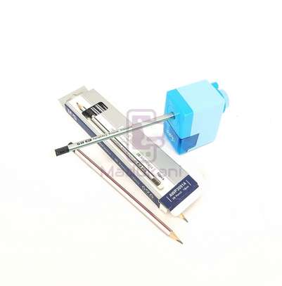 12PCS 2B Pencils and Semi Automatic Rotary Pencil Sharpener image 3