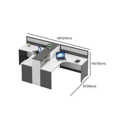 Office 2-way Curved Workstation image 3