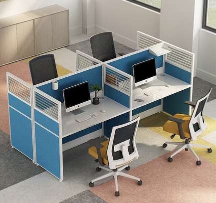 Compact Office Workstation for Four Seater image 1