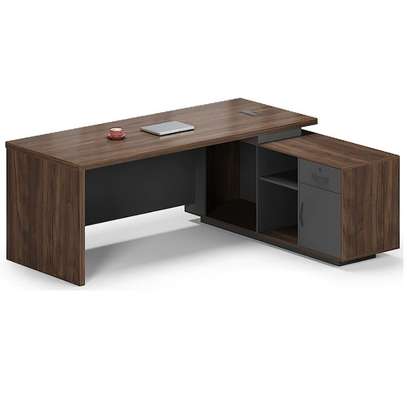 Office Desk; 1800mm Modern Gray Executive Desk image 3