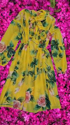 Yellow Floral Dress image 1