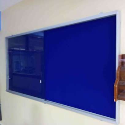 4*8FT Wall mount Glass lockable Noticeboards image 2