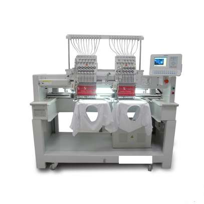 High Speed Two Head Embroidery Machine. image 1