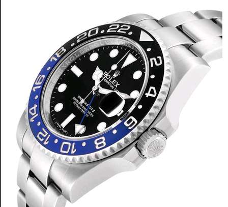 Rolex GMT Master II Batman Blue Black Bezel Steel Watch image 3
