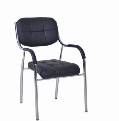 Office Chair: Padded Catalina Chrome Armchair image 2