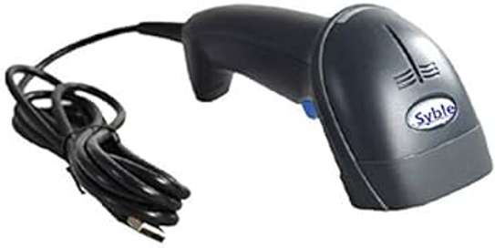 Wired Laser Handheld Barcode Scanner With Stand Support image 1