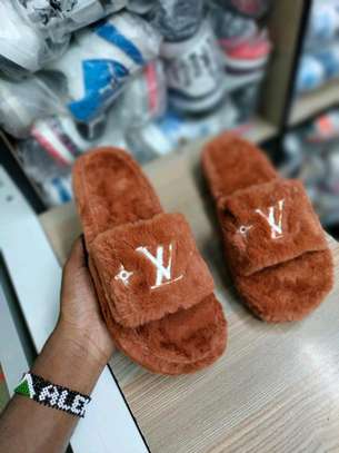 LV fluffy sandals image 2