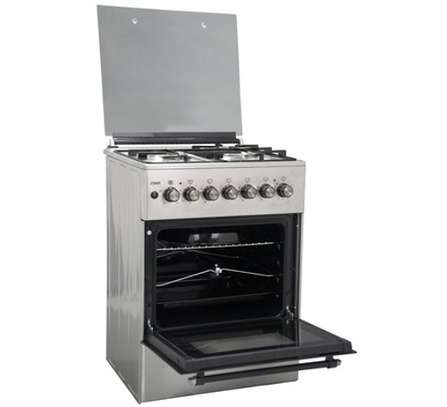 Mika Standing Cooker, 58cm x 58cm, 3G+1E stainless steel image 3