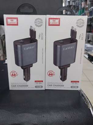 EARLDOM Retractable Car Charger 4 in 1 [2025 Ultra-Compact] image 2