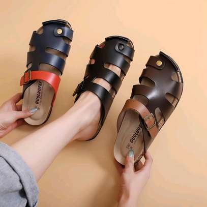 Cork sandals in stock image 3